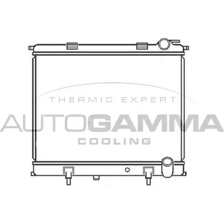 Радиатор охлаждения двигателя AUTOGAMMA LZ83O9E 3851331 104186 CI 2WP