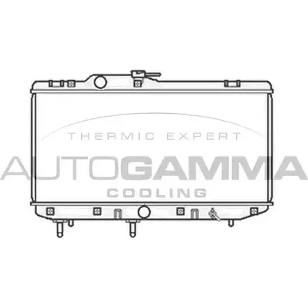 Радиатор охлаждения двигателя AUTOGAMMA R G6QX 3851337 104192 CP8DUW изображение 0