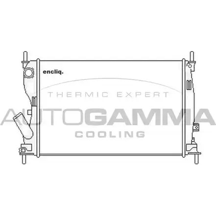 Радиатор охлаждения двигателя AUTOGAMMA 104241 KOFX 8 3851382 SIQ6X0 изображение 0