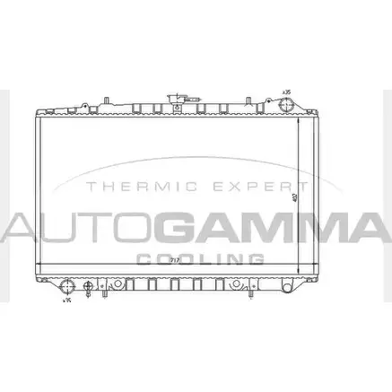 Радиатор охлаждения двигателя AUTOGAMMA 1O8MIRR 3851452 G DD8O76 104312 изображение 0