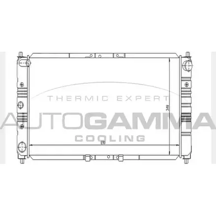Радиатор охлаждения двигателя AUTOGAMMA 3851461 J5P4FAV L QTA0 104321