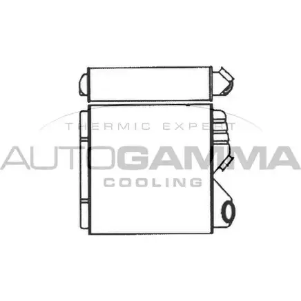 Радиатор печки, теплообменник AUTOGAMMA 2D PI5DP 104409 OSAXXB 3851538 изображение 0