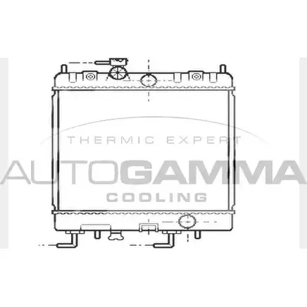 Радиатор охлаждения двигателя AUTOGAMMA VO 8N3 104421 Q4XYSI 3851550 изображение 0