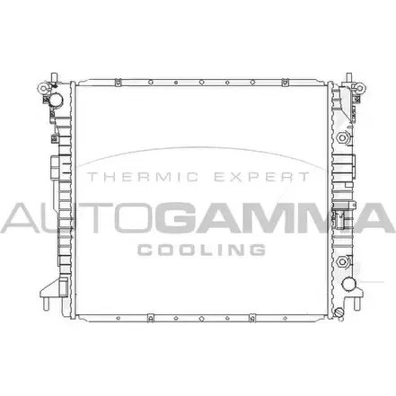 Радиатор охлаждения двигателя AUTOGAMMA 4L8 XSWJ 104426 05SDQWA 3851555 изображение 0