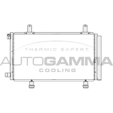 Радиатор кондиционера AUTOGAMMA 1RIA23E T WVE44 104439 3851567