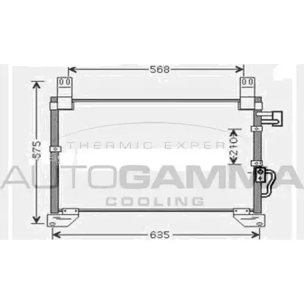 Радиатор кондиционера AUTOGAMMA 104441 5H8 N0 4ZXDL6W 3851569 изображение 0