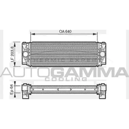 Интеркулер AUTOGAMMA 3851574 OEXGL 104446 IPF3 UWX