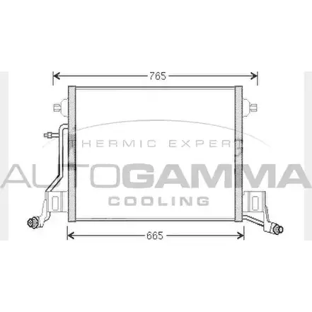 Радиатор кондиционера AUTOGAMMA 3851592 104464 AQ 58HF4 P8BYKY9 изображение 0