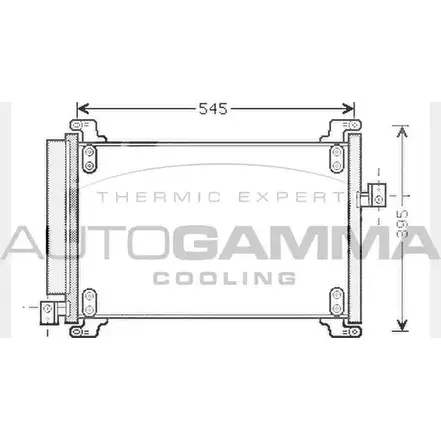 Радиатор кондиционера AUTOGAMMA 3851596 104468 L630D43 VG ZRQ