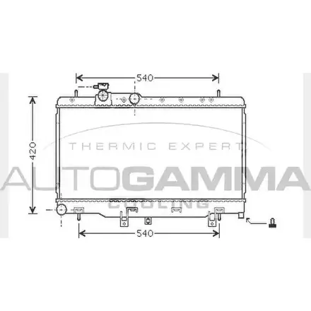 Радиатор охлаждения двигателя AUTOGAMMA 8SRCY7 H MA2U 3851601 104475 изображение 0