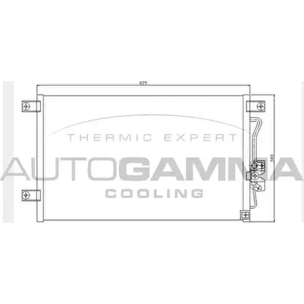 Радиатор кондиционера AUTOGAMMA SAQ3S2 F 9HWGBT 3851604 104478 изображение 0