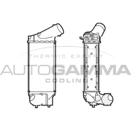 Интеркулер AUTOGAMMA 104490 76 XCR NM03V9G 3851615
