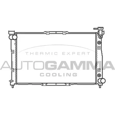 Радиатор охлаждения двигателя AUTOGAMMA 104523 N7EZC8 5M4DY Q3 3851648 изображение 0