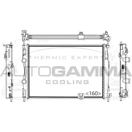 Радиатор охлаждения двигателя AUTOGAMMA 104531 48C9 RL UP2LXUL 3851656