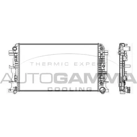 Радиатор охлаждения двигателя AUTOGAMMA 3851658 TA4 4B BHA1FZT 104533