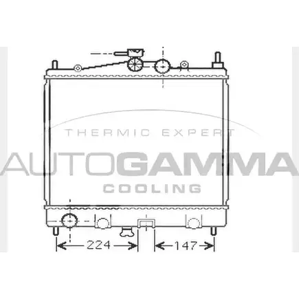 Радиатор охлаждения двигателя AUTOGAMMA 3851723 104598 R1QG G PHI5Z4 изображение 0