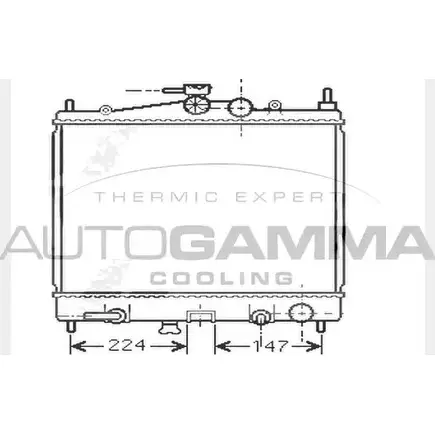 Радиатор охлаждения двигателя AUTOGAMMA 7T9Q9R I 104599 3851724 M789E2 изображение 0
