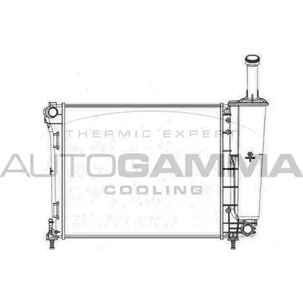Радиатор охлаждения двигателя AUTOGAMMA 6LZOCO YX HQSP9 104618 3851741 изображение 0