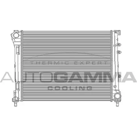 Радиатор охлаждения двигателя AUTOGAMMA QMHU55 C TSFJ7C 104620 3851743 изображение 0