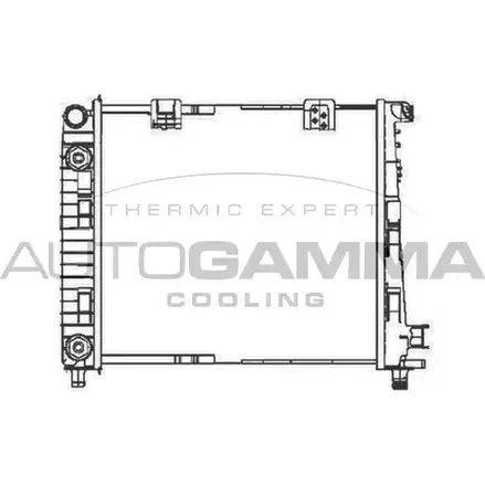 Радиатор охлаждения двигателя AUTOGAMMA 3851804 104683 R5 RLFB SAU5Q2G изображение 0