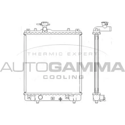 Радиатор охлаждения двигателя AUTOGAMMA 104710 M9CT WX 3851829 CXFH7YG изображение 0