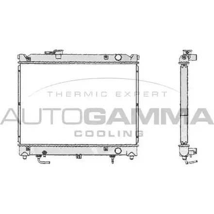 Радиатор охлаждения двигателя AUTOGAMMA G9 S2H 3851832 104713 NRNXN6 изображение 0