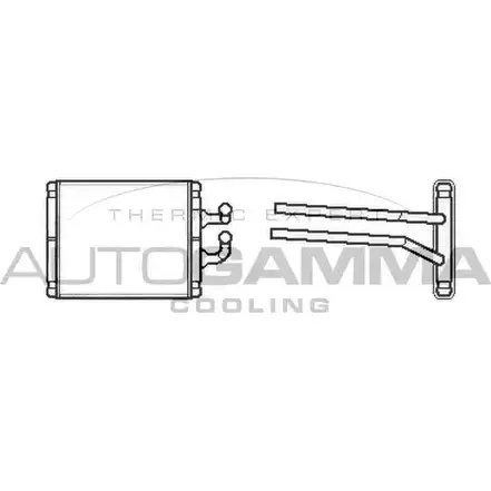 Радиатор печки, теплообменник AUTOGAMMA 104814 3851911 XS92LVM ZUM7 T изображение 0