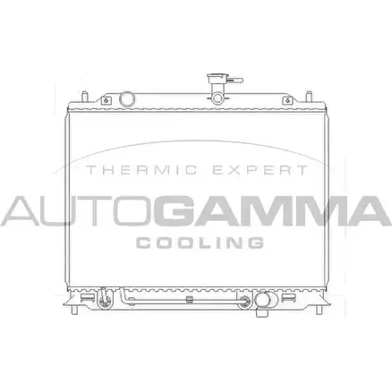 Радиатор охлаждения двигателя AUTOGAMMA VVOHEY 104831 3851928 84MRK3 A изображение 0