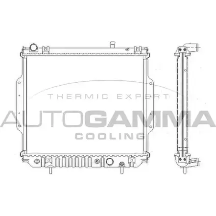 Радиатор охлаждения двигателя AUTOGAMMA 104838 UOBR5 FQU9 0 3851935 изображение 0