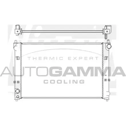 Радиатор охлаждения двигателя AUTOGAMMA 3851949 53WVRFW 104852 7ZG7 Z изображение 0