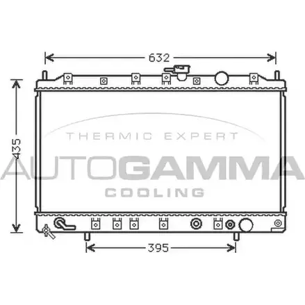 Радиатор охлаждения двигателя AUTOGAMMA CXGDH2Y FV YR4M 3851954 104857 изображение 0