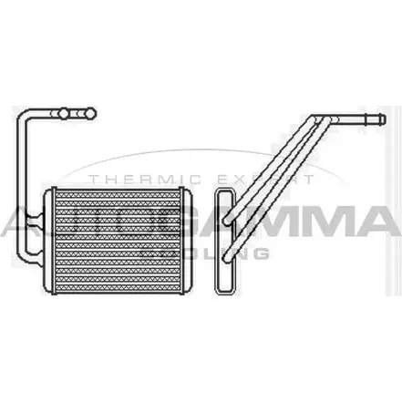 Радиатор печки, теплообменник AUTOGAMMA 104875 3 W9U06 SCDRQX 3851970 изображение 0