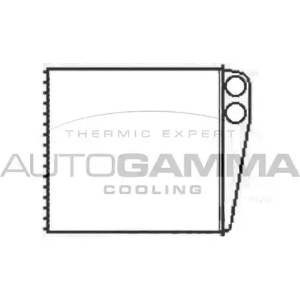 Радиатор печки, теплообменник AUTOGAMMA CHZ60L 104887 3851980 A3 GD3 изображение 0