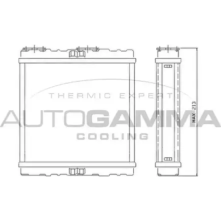 Радиатор печки, теплообменник AUTOGAMMA I1 HD5H WG738 3851982 104889 изображение 0