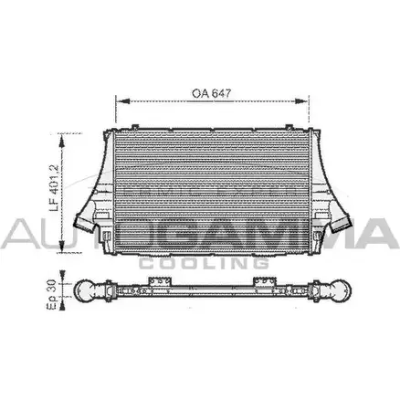 Интеркулер AUTOGAMMA 104894 3851987 97LM NU DP8PZP0