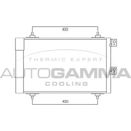 Радиатор кондиционера AUTOGAMMA 3851992 104899 J T54V NHWPFM изображение 0