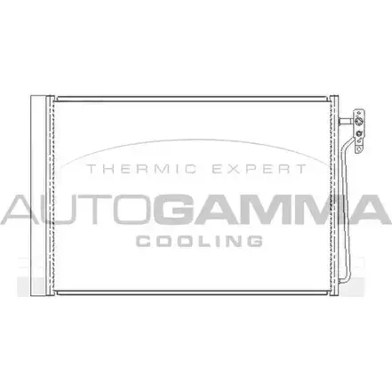 Радиатор кондиционера AUTOGAMMA 3852066 A E39D 104987 8680ZM изображение 0