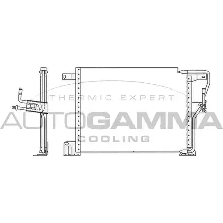 Радиатор кондиционера AUTOGAMMA 3852068 QB0ZC0 104989 7 02SF изображение 0
