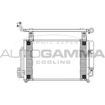 Радиатор кондиционера AUTOGAMMA AOMT Q3 3852079 105000 3Z1D3 изображение 0