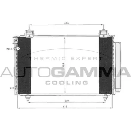 Радиатор кондиционера AUTOGAMMA DX6H16 1 OP070 3852111 105033 изображение 0