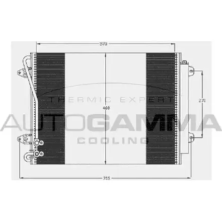 Радиатор кондиционера AUTOGAMMA 3852116 V21 MZ 105038 O7NLYJ