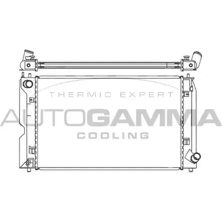 Радиатор охлаждения двигателя AUTOGAMMA Z F6PJNL 3852137 CBN4CS 105059 изображение 0