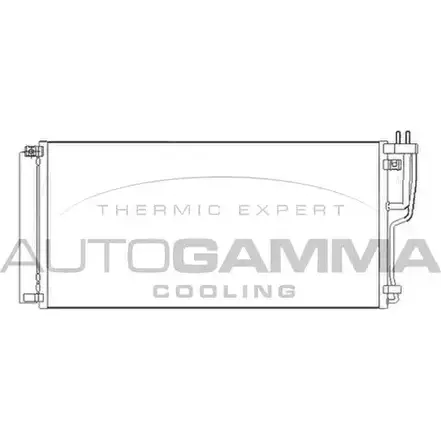 Радиатор кондиционера AUTOGAMMA B49GOG 105082 3852159 SPSB2 5V