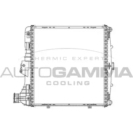 Радиатор охлаждения двигателя AUTOGAMMA Q46 VQA O9HJT9 3852179 105102