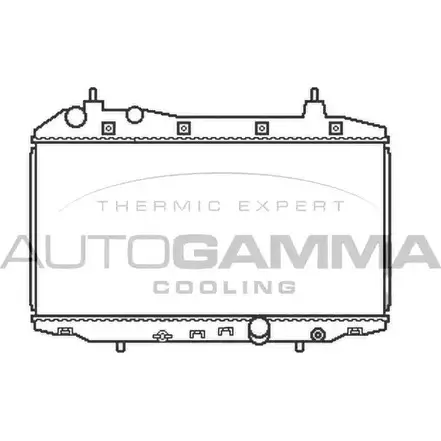Радиатор охлаждения двигателя AUTOGAMMA 4Z3B3 H 3852183 105106 5I34F изображение 0