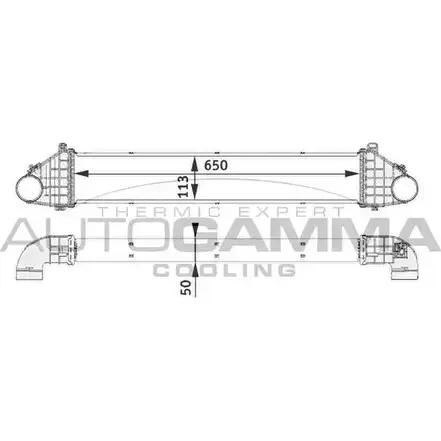 Интеркулер AUTOGAMMA 3852192 105115 L AKNF7 HFXYY9