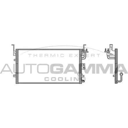 Радиатор кондиционера AUTOGAMMA CK 0YU2 3852226 VBUV1Q 105150