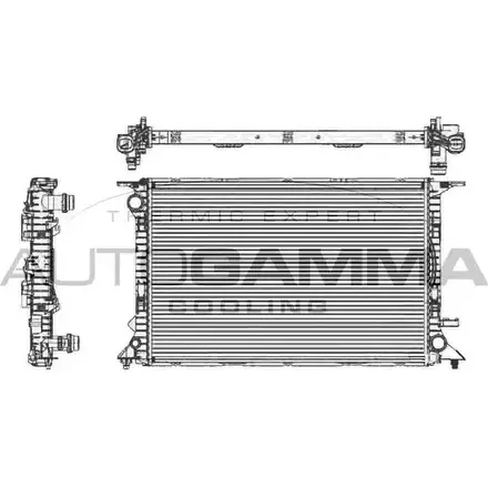 Радиатор охлаждения двигателя AUTOGAMMA 3852234 PA8HAMA 105158 PCLHQ R изображение 0