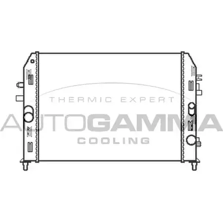 Радиатор охлаждения двигателя AUTOGAMMA XZM0G 105167 44RZI 1M 3852243 изображение 0