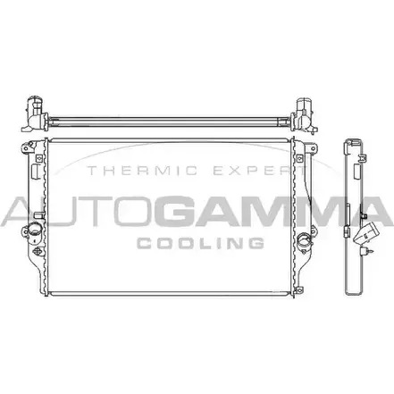 Радиатор охлаждения двигателя AUTOGAMMA OR LR6N5 3852260 JLTMIWP 105184 изображение 0